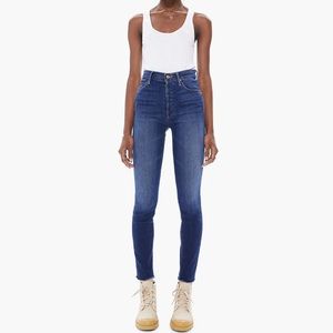 MOTHER Women's Skinny Jeans in Blue